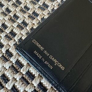 Comme des Garcons Black Leather Wallet